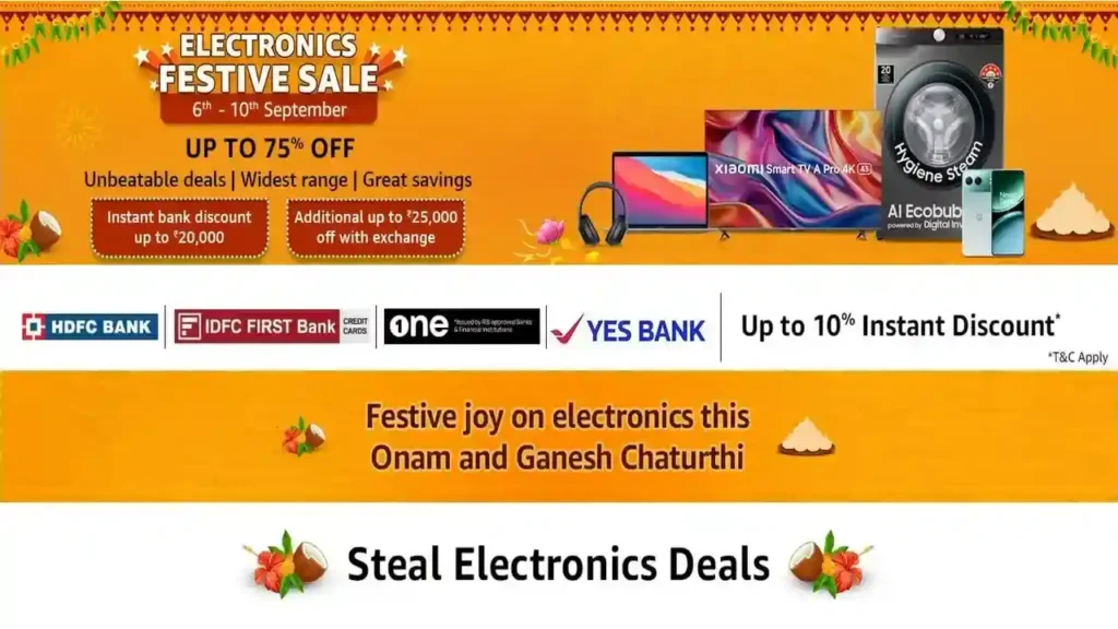 Amazon Electronics Festive Sale