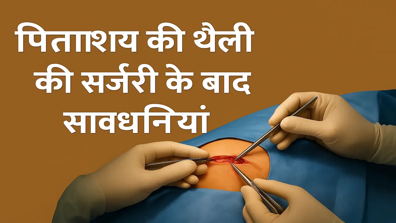 पित्ताशय की थैली की सर्जरी के बाद सावधानियां